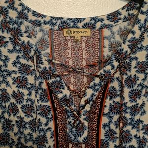 💧Hi-Lo Ruffle Blouse